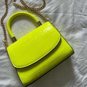 Yellow mini bag from Aldo. Never wore it